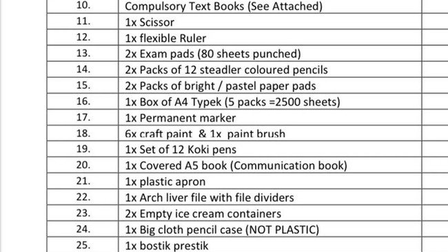 South African parents outraged by unreasonable school stationery lists ...