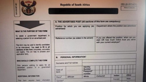 Government clarifies Z83 form challenges in public service recruitment