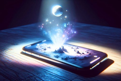 L’écran d’un iPhone peut projeter des hologrammes