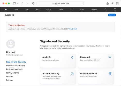Apple hat erste „Threat Notification“-Warnmeldungen verschickt