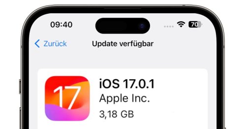 iOS 17.0.1: Wichtiges iPhone-Update veröffentlicht