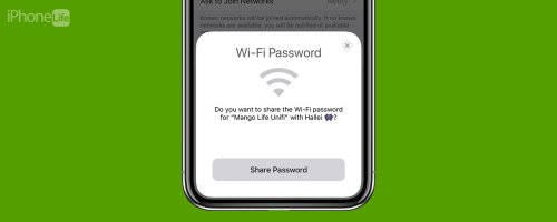 How to Share Wi-Fi Password with a Single Tap