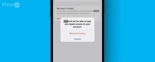 Add or Remove Recovery Contacts from Your Apple ID