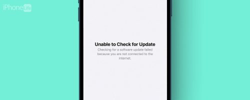 Solved: iPhone Unable to Check for Update