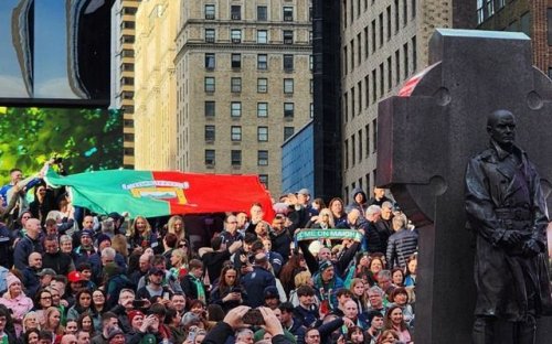 Mayo fans take over Times Square ahead of New York clash