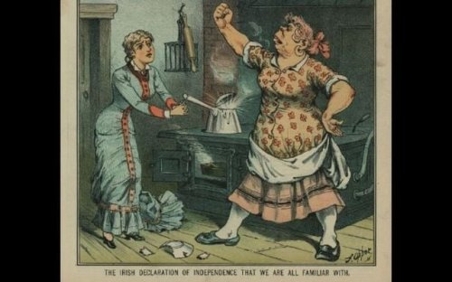 Irish maids in New York were subject to a racist slur in the 19th century