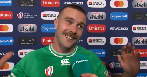 Mack Hansen forces ITV to apologise as he drops f-bomb after describing Ireland v South Africa atmosphere as 'Grand Slam on steroids'