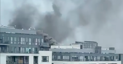 Emergency services on the scene of a 'serious' fire at south Dublin hotel