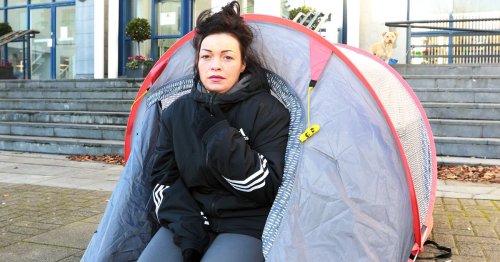 Mum and son, 5, sleeping in tent outside Limerick City Hall: 'I've no other option'