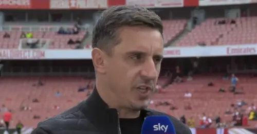Gary Neville doubles down on "desperate" Arsenal trait after North London derby