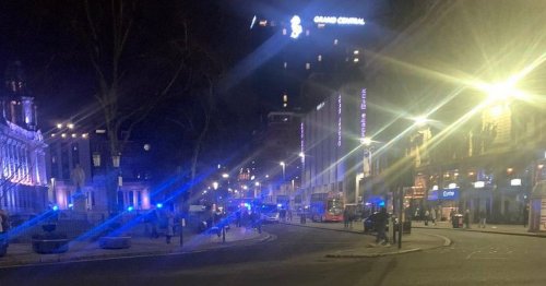 Young man dies after being hit by bus on busy city centre street