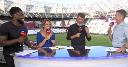 Roy Keane reacts after Sky Sports troll Man United great over Alf-Inge Haaland