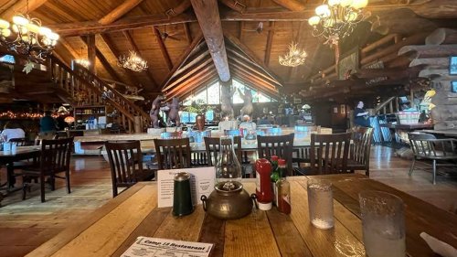 Situated Between Portland And Oregon's Coast Is A Top-Rated Rustic Restaurant In A Real Log Cabin