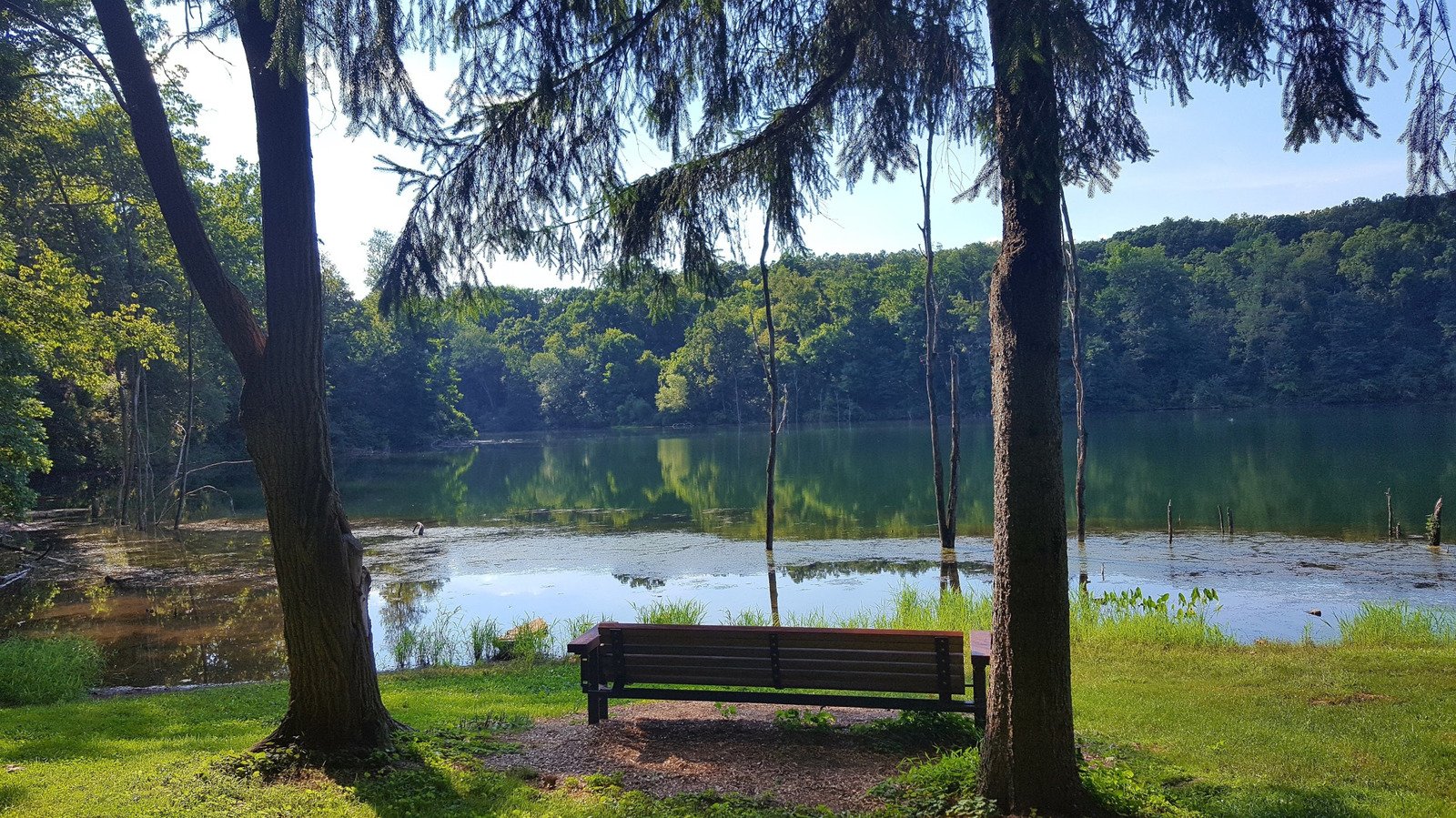 Between Philly And Harrisburg Is Pennsylvania's Former Mine That's Now A Crystal-Clear Lake For Fishing