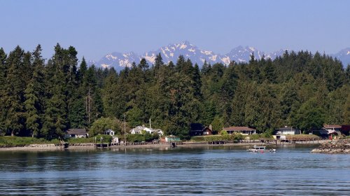 Washington's Charming Waterfront Community Near Seattle Is A Sleepy Escape With Sweeping Island Views