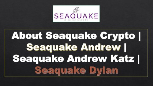 About Seaquake Crypto | Seaquake Andrew | Seaquake Andrew Katz | Seaquake Dylan