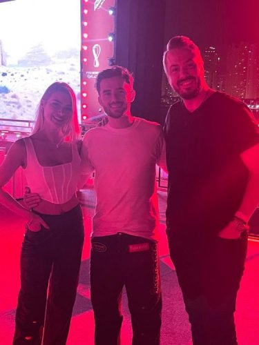 Chelsea player Ben Chilwell spotted at BudX FIFA Fan Festival for the England game