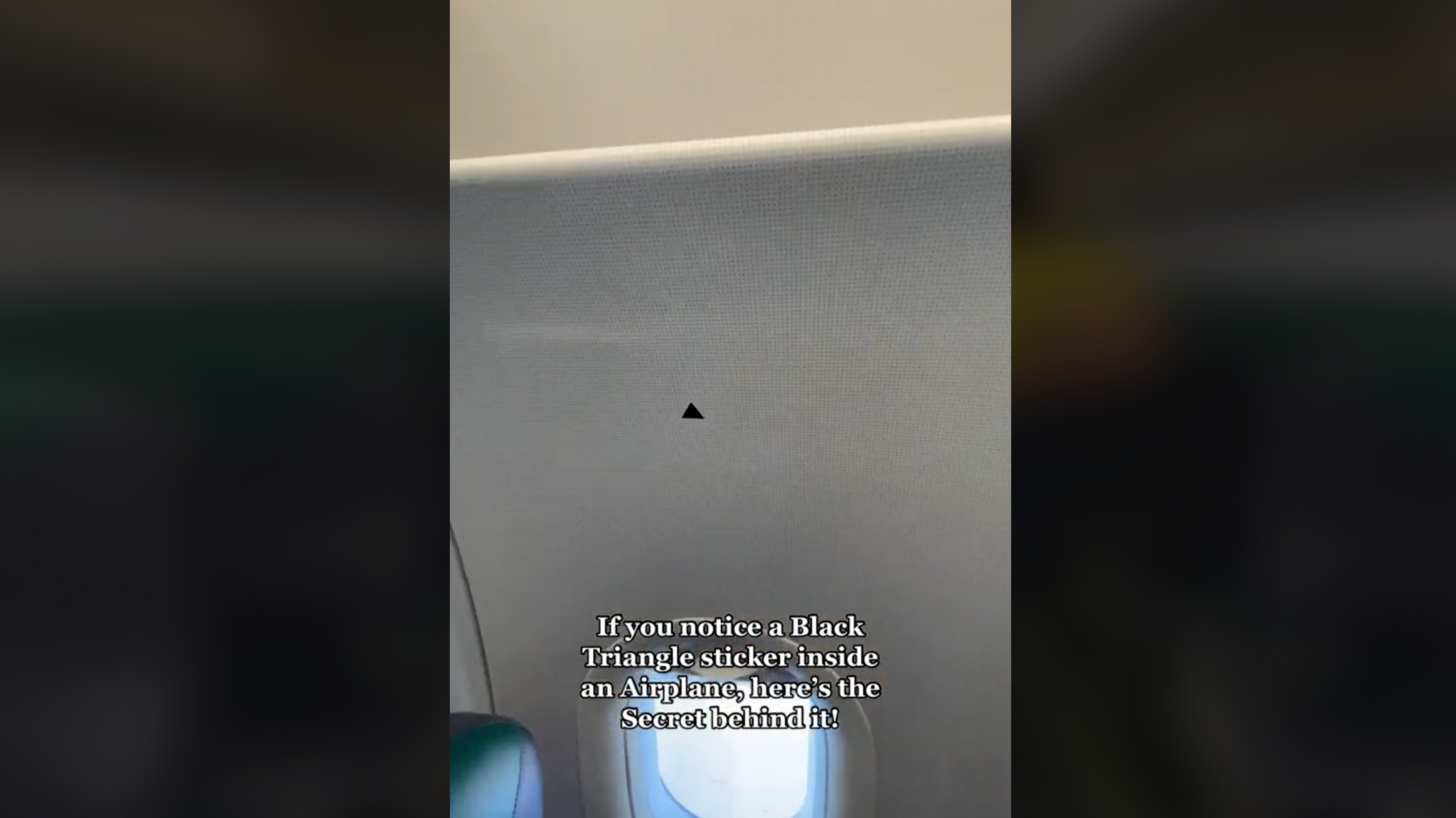Here's What Those Little Triangles In Airplane Cabins Are For