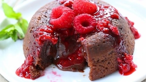 Raspberry Extreme Lava Cake Recipe