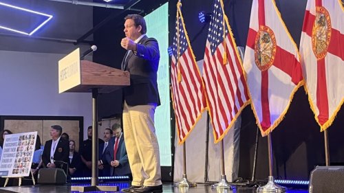 DeSantis defends Hope Florida in St. Augustine appearance