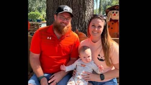 Teacher and 1-year-old son killed while crossing road