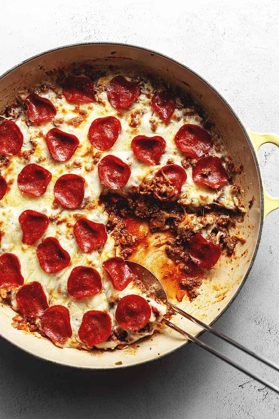 Keto Pizza Casserole with Ground Beef Recipe  Low Carb with Jennifer