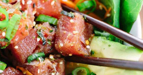 Homemade Ahi Tuna Poke Bowls