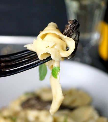 Fettuccine mit Morcheln