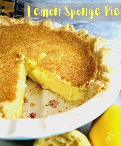 Lemon Sponge Pie