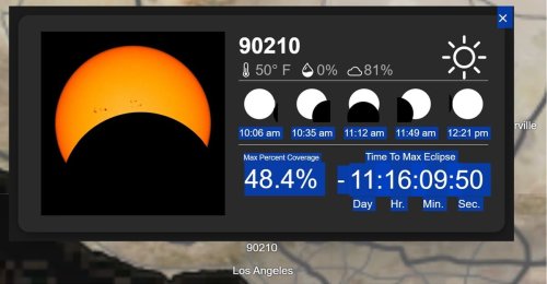 Cool: This Website Will Tell You The Exact Time the 2024 Solar Eclipse Will Happen Across the Country -