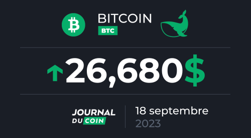 Bitcoin le 18 septembre - Le BTC repasse au vert