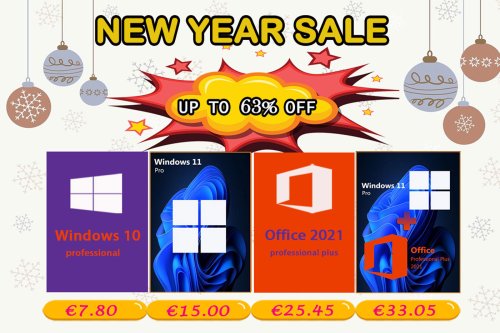 Pour la nouvelle année, profitez de Windows 11 Pro à 15€ et Office 2021 Pro à 25,45€