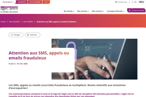 "Trop de retraités se sont fait avoir" : ne répondez surtout pas à ce message Agirc-Arrco