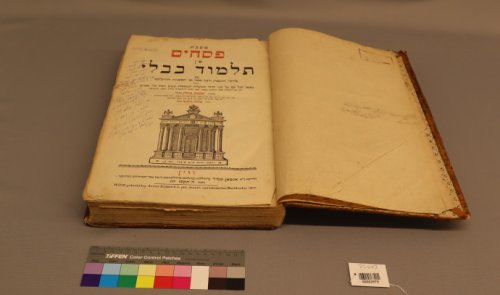 President Herzog gifts Babylonian Talmud that survived the Holocaust to Yad Vashem