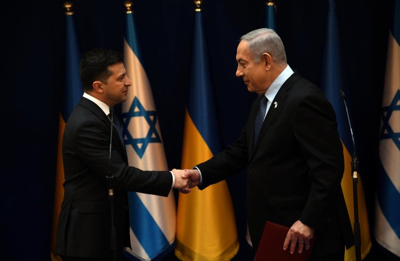 Netanyahu, Rivlin meet with Ukrainian President Zelenskyy
