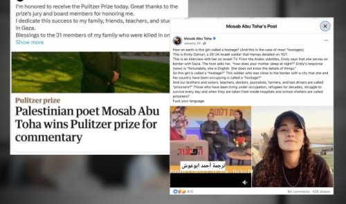 Pulitzer Prize shows Hamas continues to control Gaza war's narrative - opinion