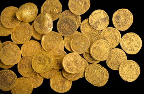 Cache of 44 Byzantine-era solid gold coins uncovered in nature reserve