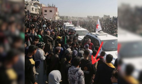 Gazan civilian spotted wearing United Hatzalah sweatshirt stolen on October 7