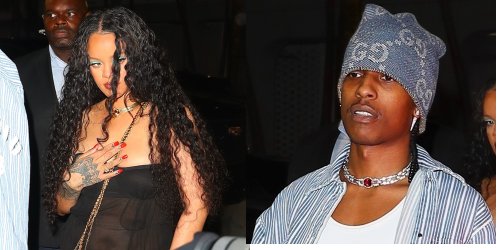 RIHANNA and Asap Rocky Arrives at Louis Vuitton Party at Art Basel