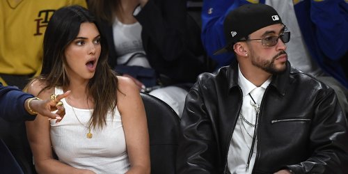 Kendall Jenner & Bad Bunny Sit Courtside at Lakers Playoff Game in Los ...