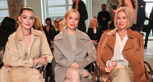 Anne Hathaway Sits Front Row with Michelle Williams & Naomi Watts at Ralph Lauren Fashion Show!