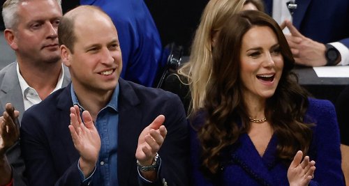 Prince William & Kate Middleton Sit Courtside at Celtics Game in Boston
