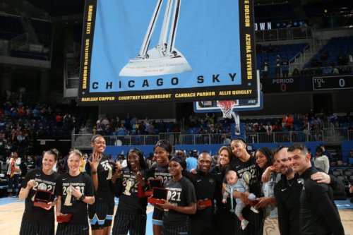 Chicago Sky celebrate WNBA title with ring, banner ceremony