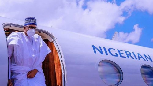 Buhari returns to Abuja after two-day condolence visit to UAE