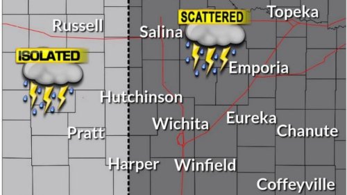 Big hail, high winds, possibly a tornado forecast for Kansas tonight. Here’s when and where