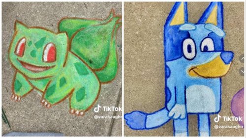 Landlord tells Kansas tenant to stop her chalk art. The feud has TikTok perplexed