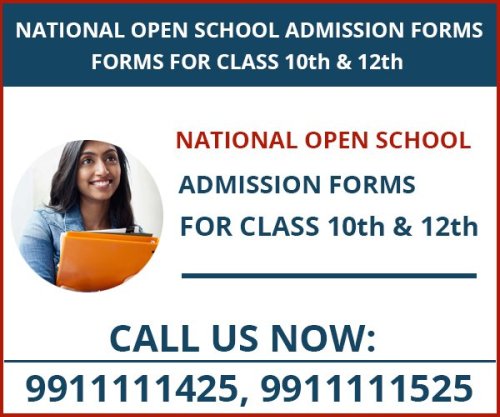 National Open Schooling Delhi Admission Form 2024 10th 12th-Open Board Delhi