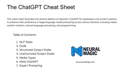 KDnuggets News, February 1: The ChatGPT Cheat Sheet • An Introduction to Markov Chains