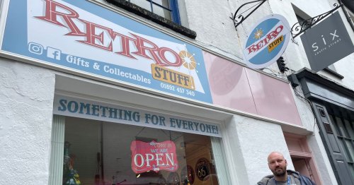 The new Retro Stuff shop in 'the happening' part of Tunbridge Wells where gasps and 'wows' make owners very happy