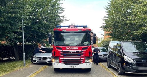 Cars block Essex emergency crews responding to garden fire